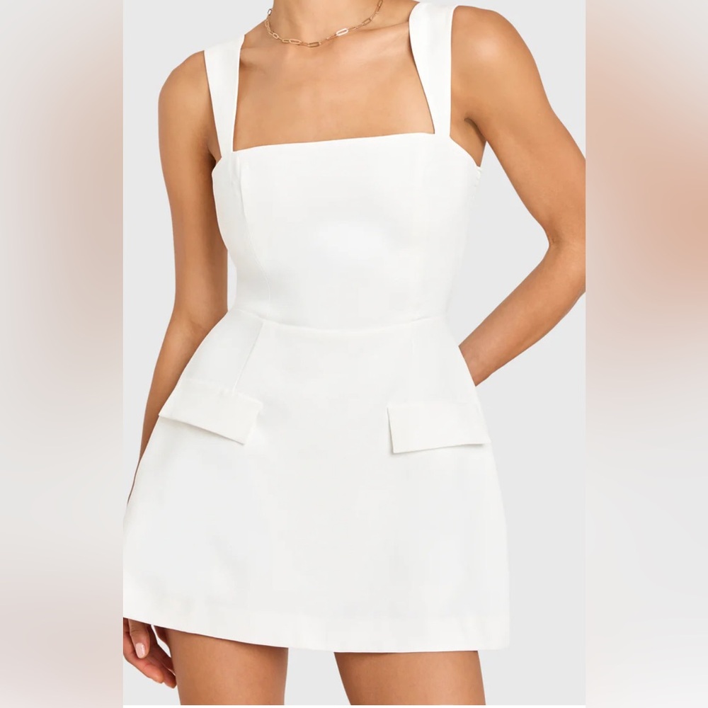 Amanda Uprichard Bethany Skort Romper in White